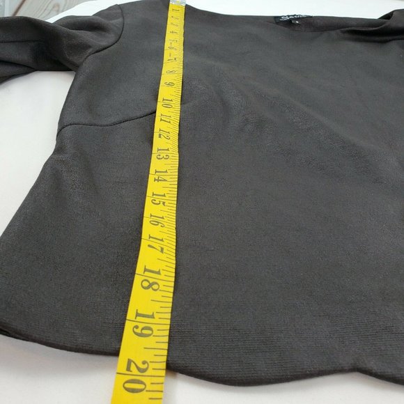 Sassia Womens Black Boat Neck Blouse Top Size 3 - Picture 7 of 15